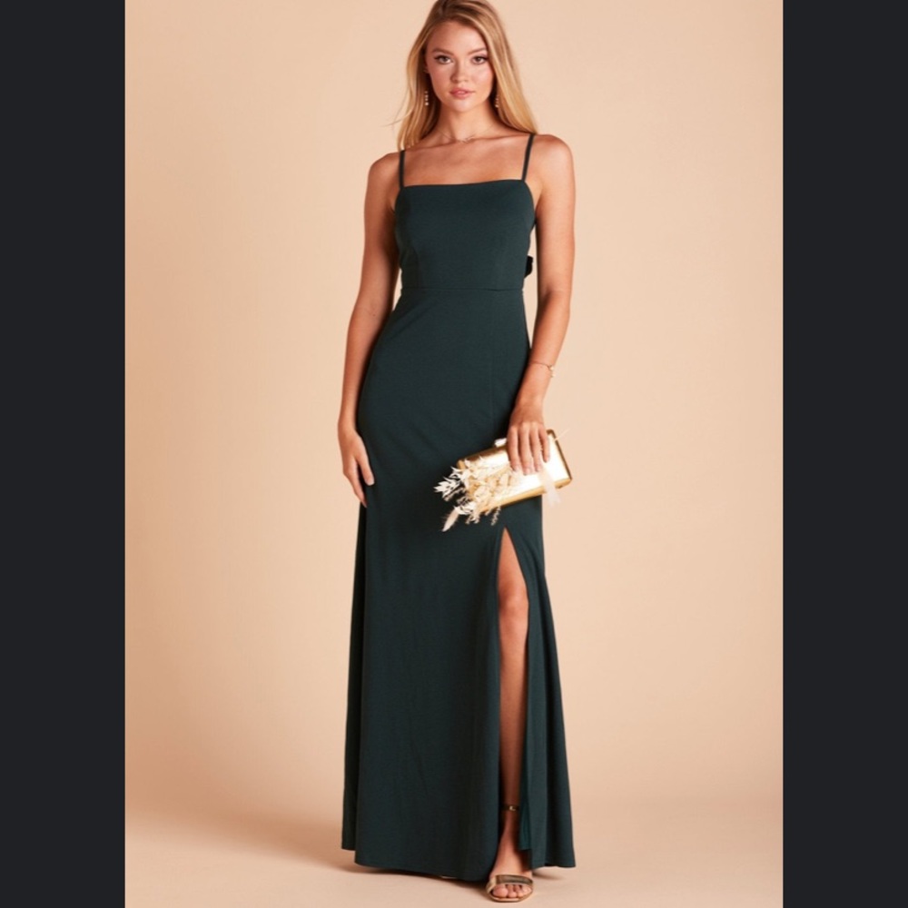 Birdy Grey Benny Crepe Dress in Emerald Green Bridesmaids Wedding Size Small S